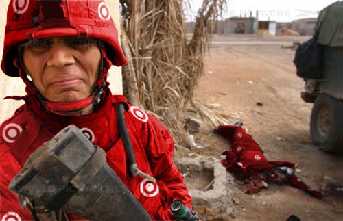 Target Iraq - Crying Soldier