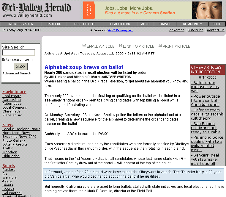Bay Area - Tri-Valley Herald