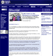 See ABC News - Politics
